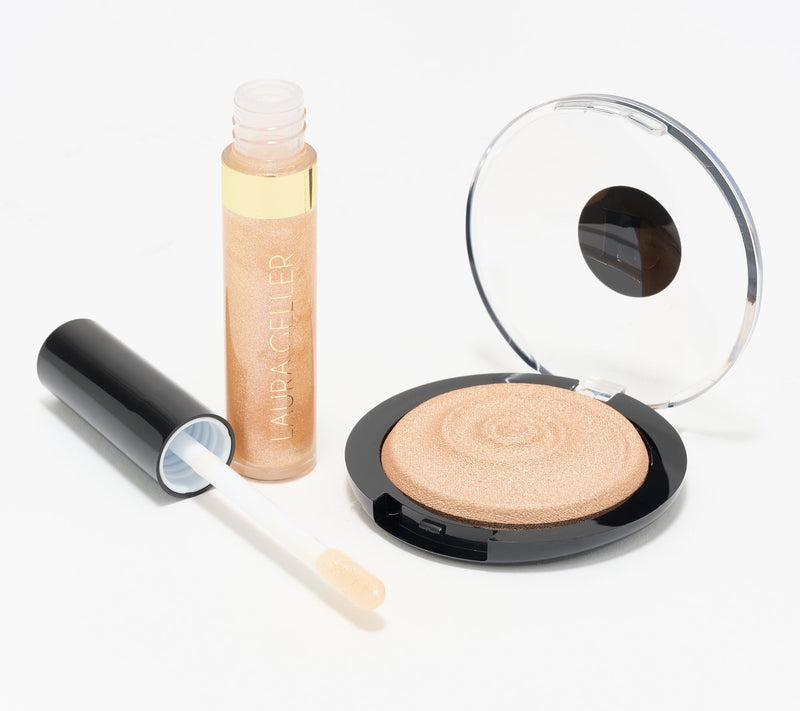 Laura Geller Gelato Baked Highlighter with Lip Gloss — Main view