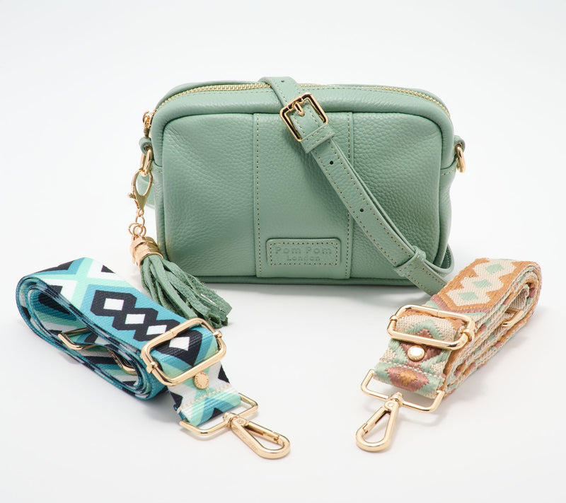 Pom Pom London The City Mini Leather Crossbody Bag with Straps — Main view