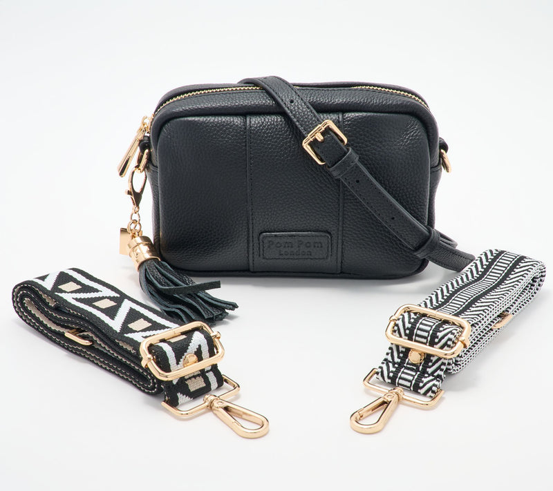Pom Pom London The City Mini Leather Crossbody Bag with Straps — View 13