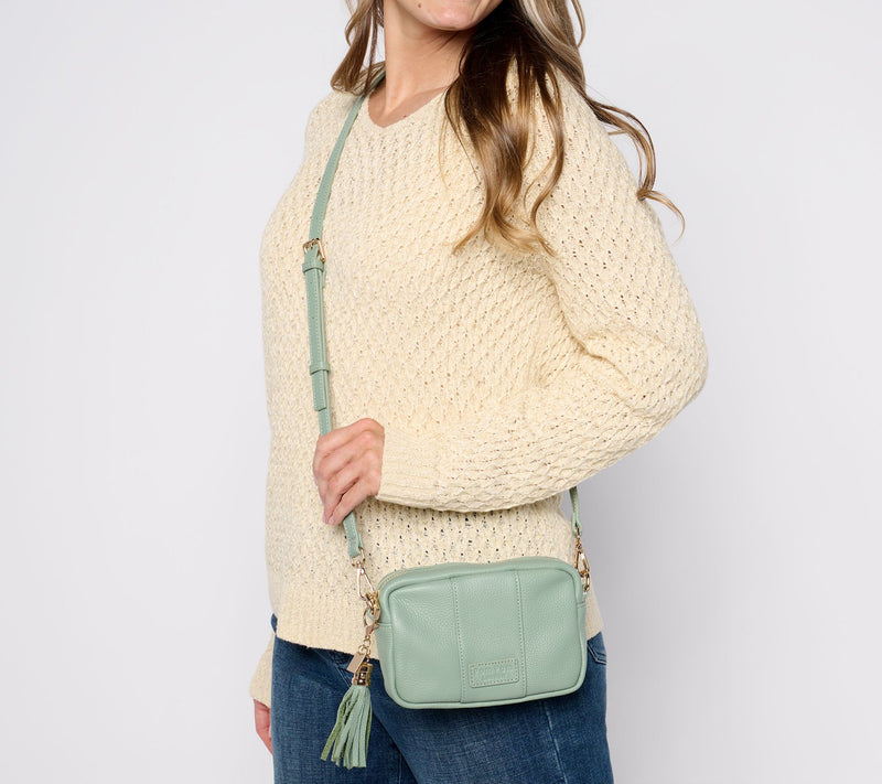 Pom Pom London The City Mini Leather Crossbody Bag with Straps — View 16