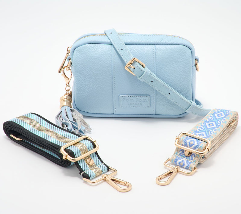Pom Pom London The City Mini Leather Crossbody Bag with Straps — View 7