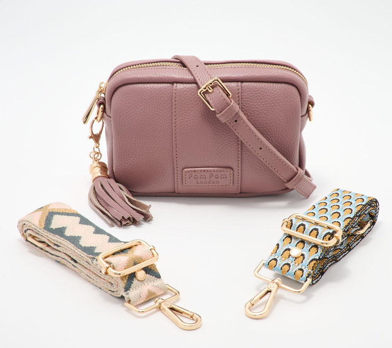 Pom Pom London The City Mini Leather Crossbody Bag with Straps — View 11