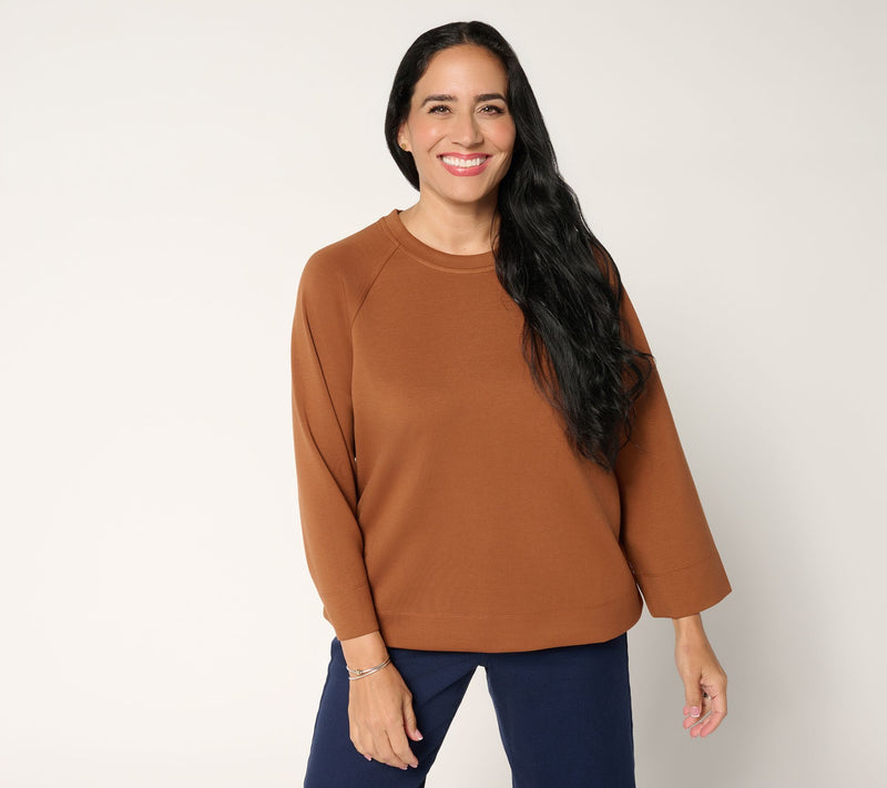 Martha Stewart Signature Comfort Stretch Boxy Modern Top — View 11