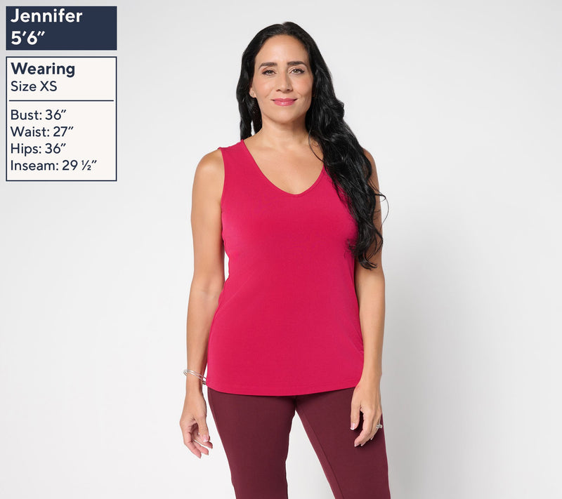 Susan Graver Essentials Set of 2 Liquid Knit Tanks — View 13