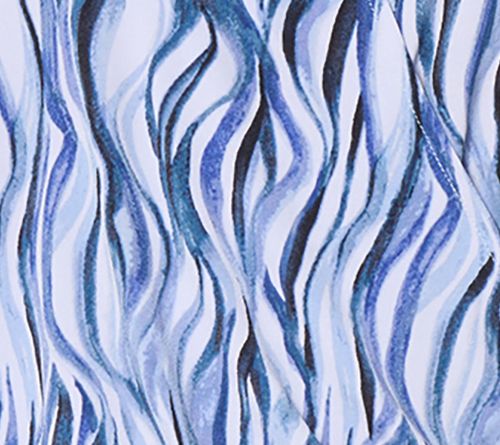 Susan Graver Printed Liquid Knit Surplice Top with Hi-Low Hem — View 11