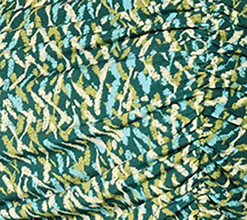 Susan Graver Printed Liquid Knit Asymmetrical Ruched Top — View 9
