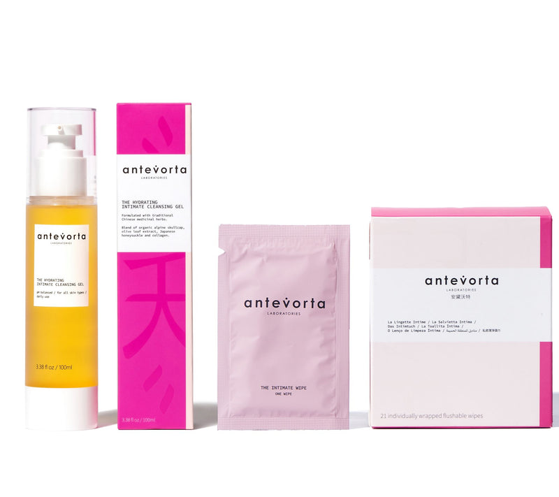 ANTEVORTA The Intimate Cleansing Gel and Wipes 2 Piece Set — Main view