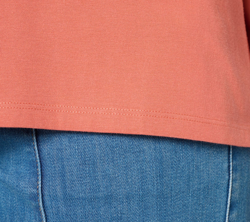 LOGO by Lori Goldstein 100% Cotton Long Sleeve Everyday Tee — View 6