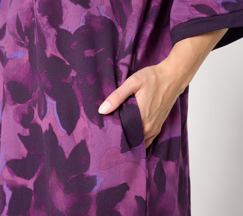 Stan Herman Sueded Jersey Caftan — View 12