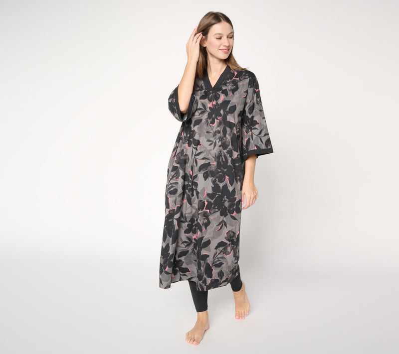 Stan Herman Sueded Jersey Caftan — View 7