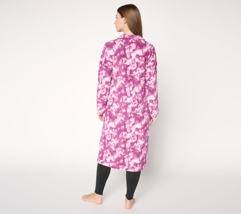 Stan Herman Champagne Fleece Zip Neck Lounger — View 11