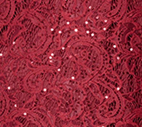 nicole by Nicole Miller Regular Stretch Sequin Lace Dress — View 2