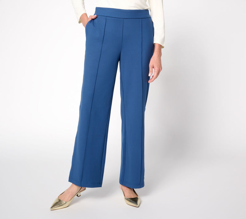 nicole by Nicole Miller Petite Pull-On Straight Leg Pant — View 5