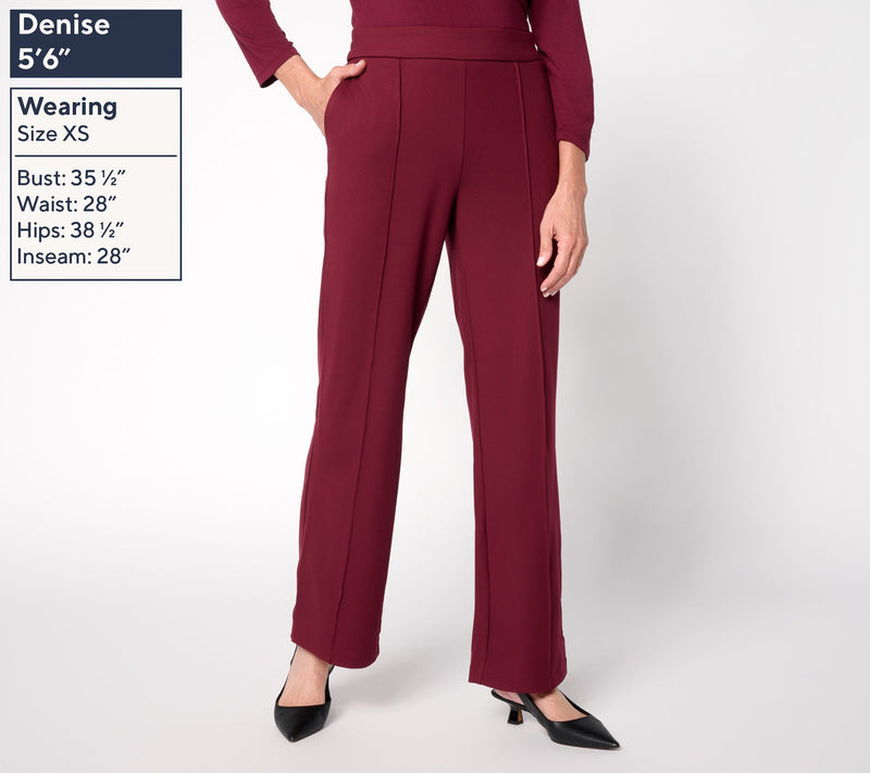 nicole by Nicole Miller Petite Pull-On Straight Leg Pant — View 9