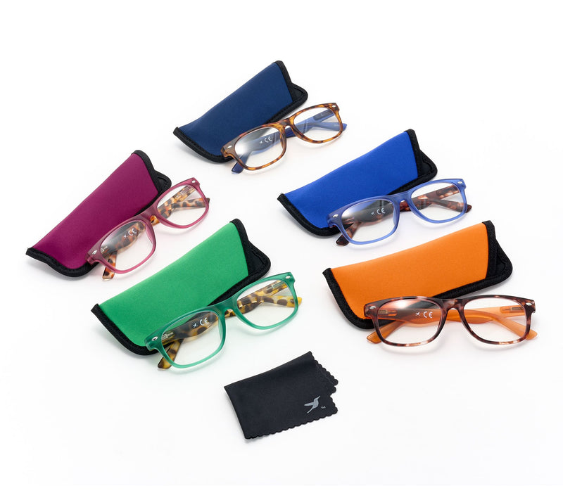 Hummingbird Set of 5 "Lawrence" Blue Light Readers 3.0-3.5 — Main view