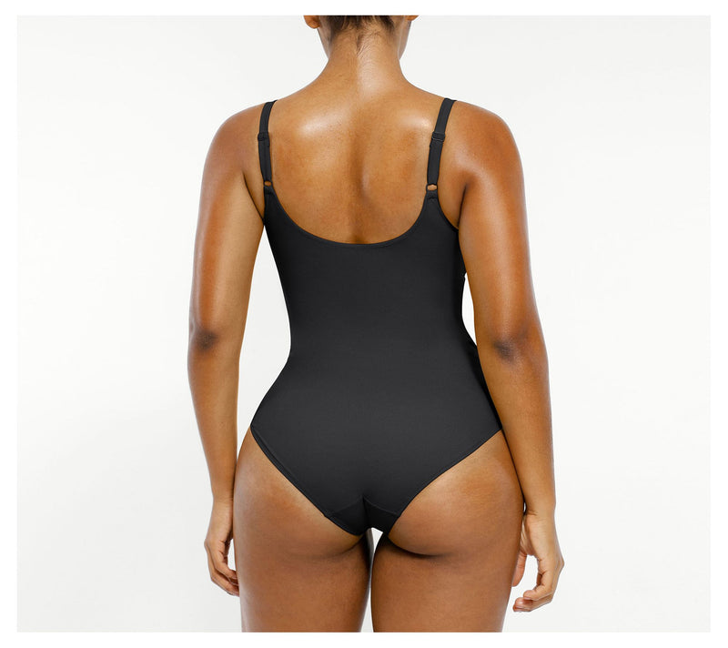 Shapellx Smart Sculpt Ribbed Cutout-Front Shaping Swimsuit — View 2