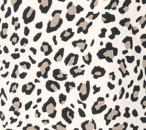 Belle by Kim Gravel Faux Leather Trim Leopard Top — View 2