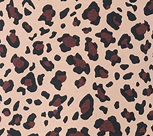 Belle by Kim Gravel Faux Leather Trim Leopard Top — View 4