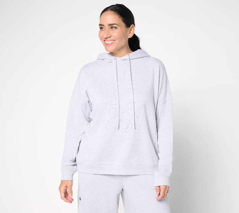 Peace Love World French Terry Embroidered Graphic Hoodie — View 15