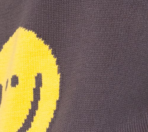 Peace Love World Motif Intarsia Pullover Sweater — View 12