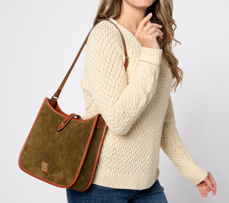 Dooney & Bourke Suede Messenger Crossbody — View 4
