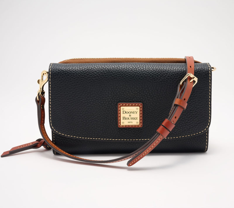 Dooney & Bourke Pebble Leather Clutch Wallet Crossbody — View 16