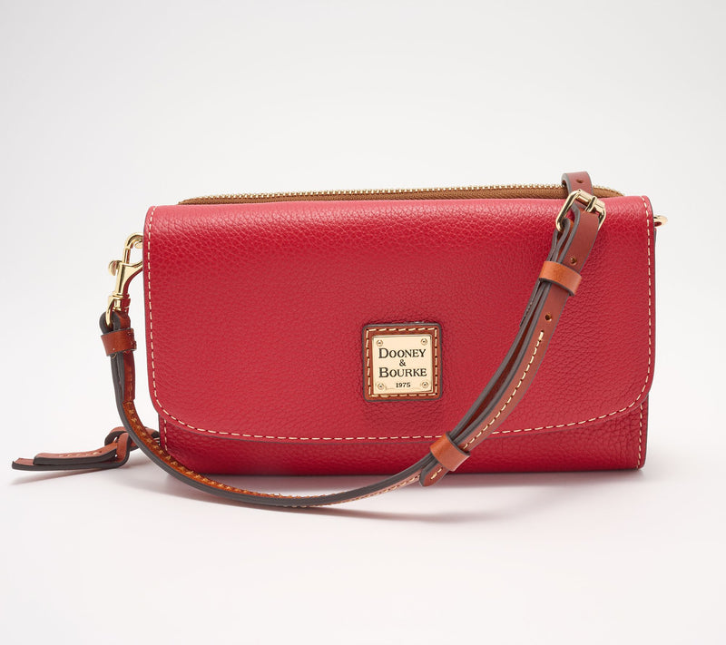 Dooney & Bourke Pebble Leather Clutch Wallet Crossbody — View 18