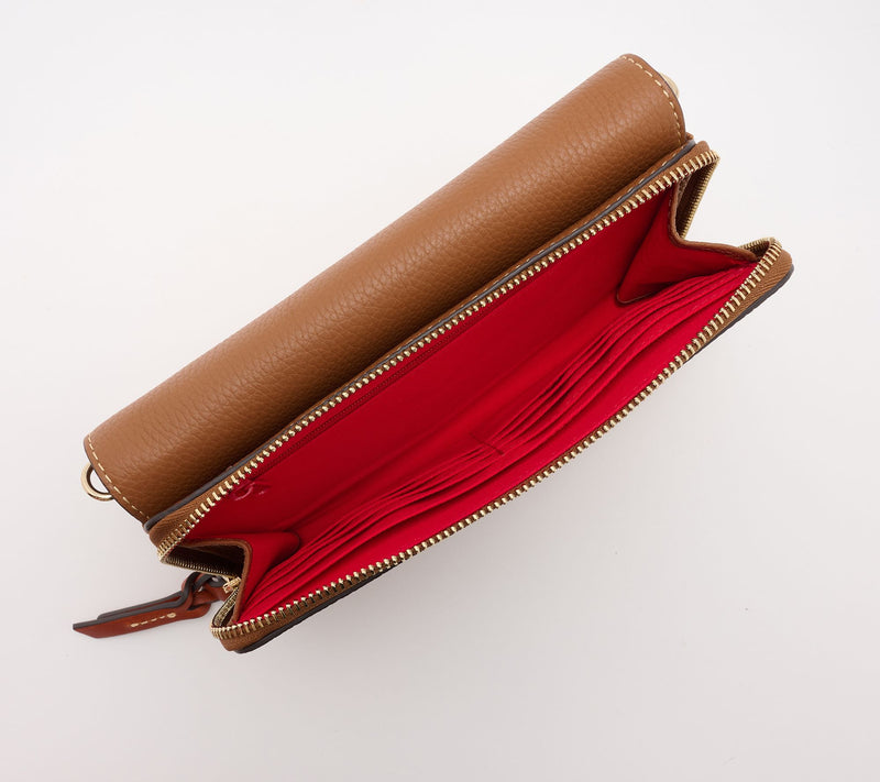 Dooney & Bourke Pebble Leather Clutch Wallet Crossbody — View 6