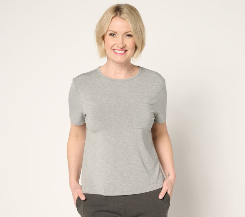 Cozy Earth Women's Bamboo Lounge Tee — View 5