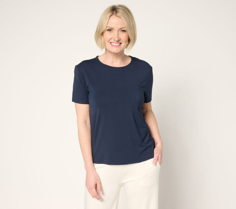 Cozy Earth Women's Bamboo Lounge Tee — View 9