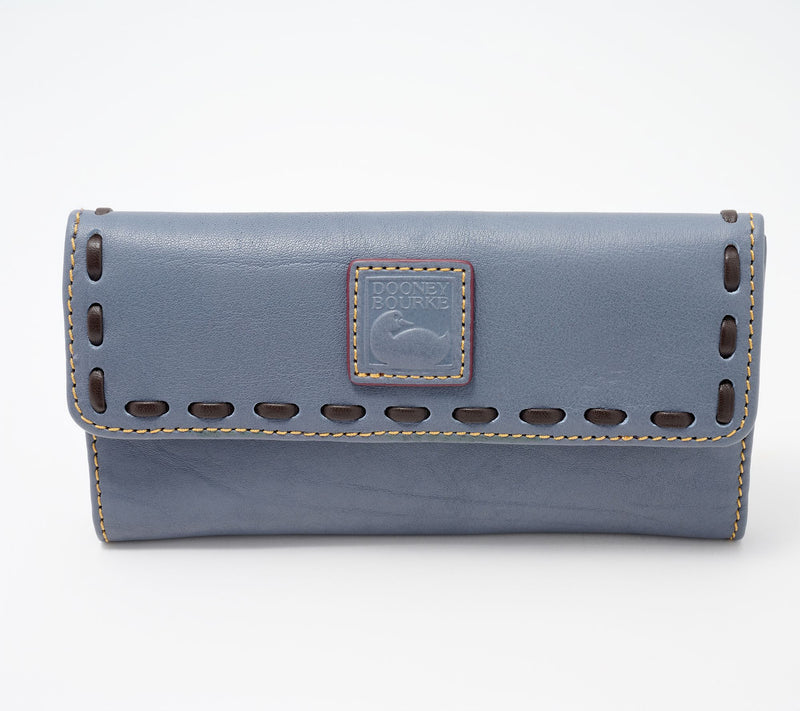 Dooney & Bourke Florentine Leather Continental Clutch — View 12