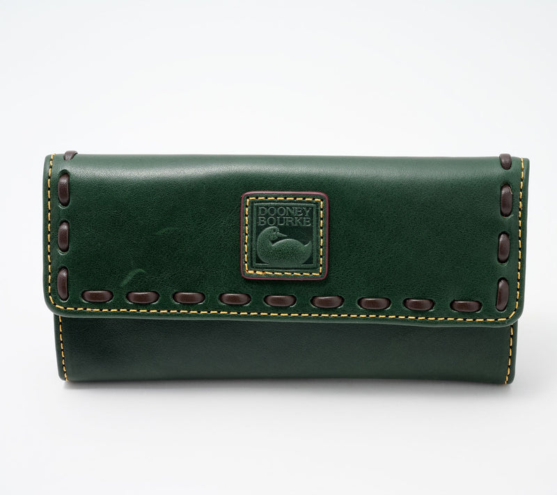Dooney & Bourke Florentine Leather Continental Clutch — View 13