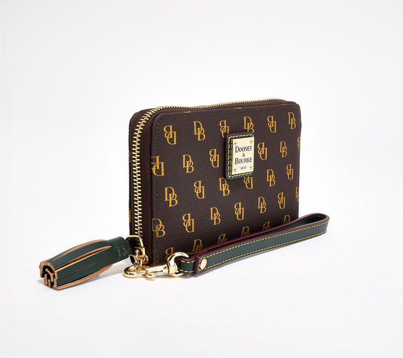 Dooney & Bourke Coated Cotton Gretta Zip Around Wristlet — View 6
