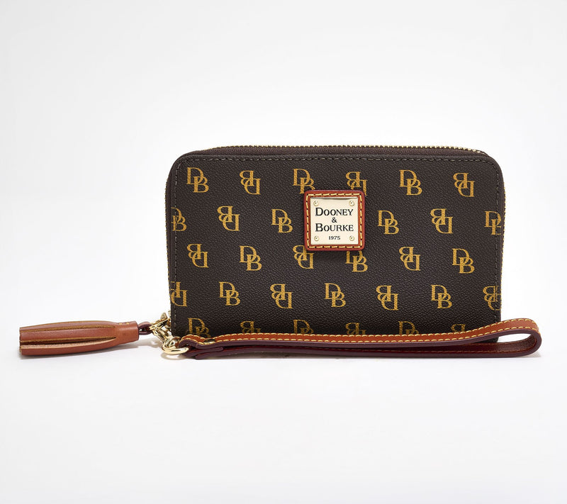 Dooney & Bourke Coated Cotton Gretta Zip Around Wristlet — View 5