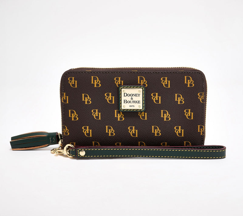 Dooney & Bourke Coated Cotton Gretta Zip Around Wristlet — View 10