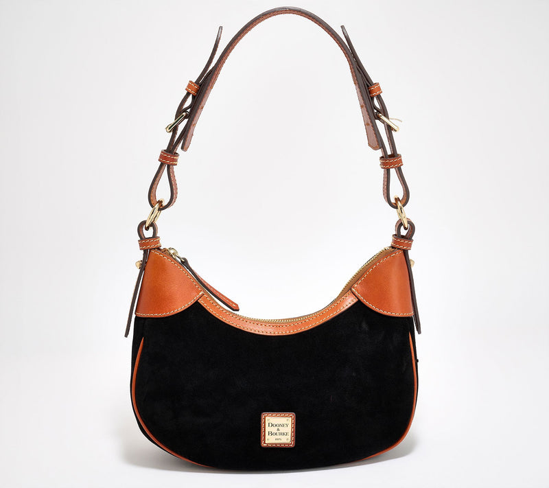 Dooney & Bourke Suede Small Hobo Shoulder Bag — View 11