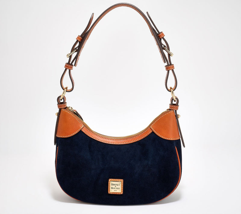 Dooney & Bourke Suede Small Hobo Shoulder Bag — View 12