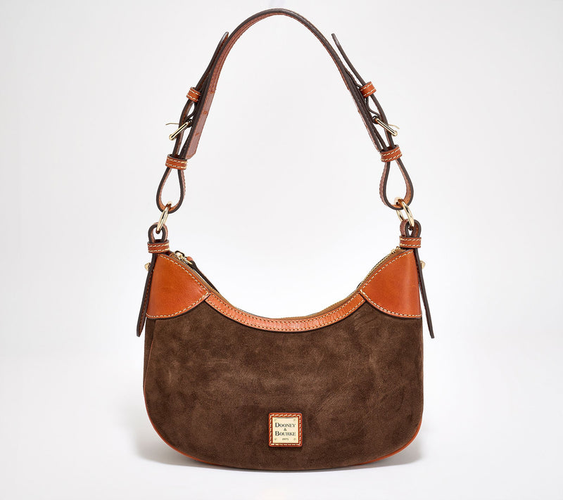 Dooney & Bourke Suede Small Hobo Shoulder Bag — View 15