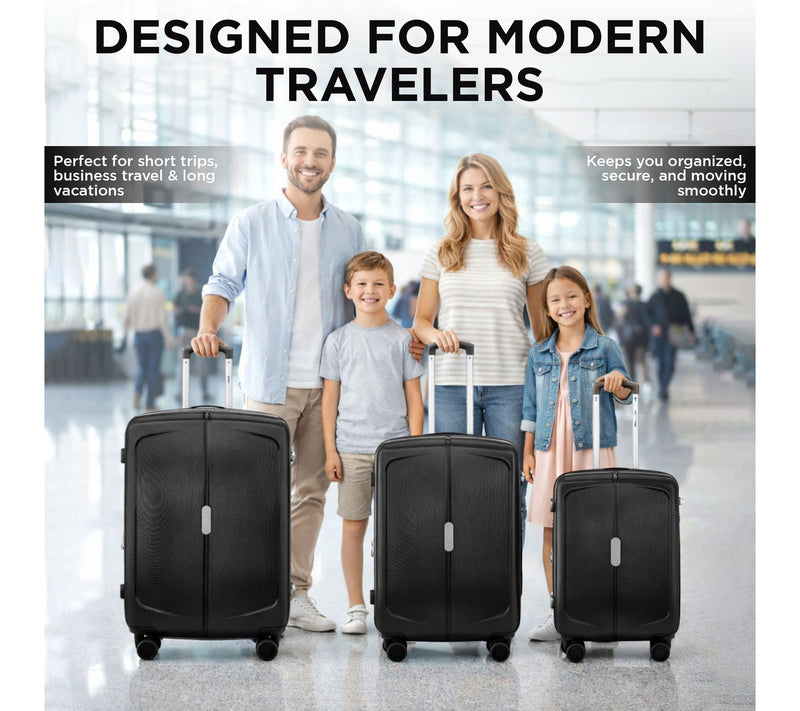 IZOD Mateo ABS 3-Piece Spinner Luggage Set - 20/24/28" — View 10