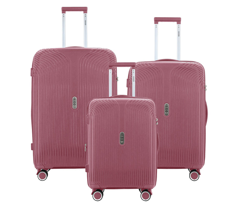 IZOD Sabina Lightweight Polycarbonate 3-Piece Luggage Set — Main view