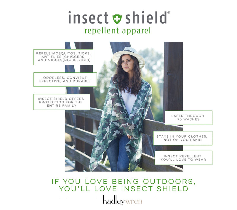 Hadley Wren Classic Insect Shield 30"x70" Scarf — View 8