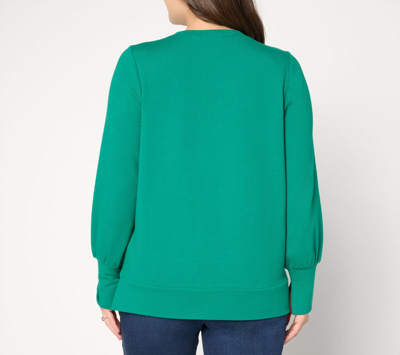 Jingle Belles by Kim Gravel Sequin Christmas Tree Knit Top — View 12