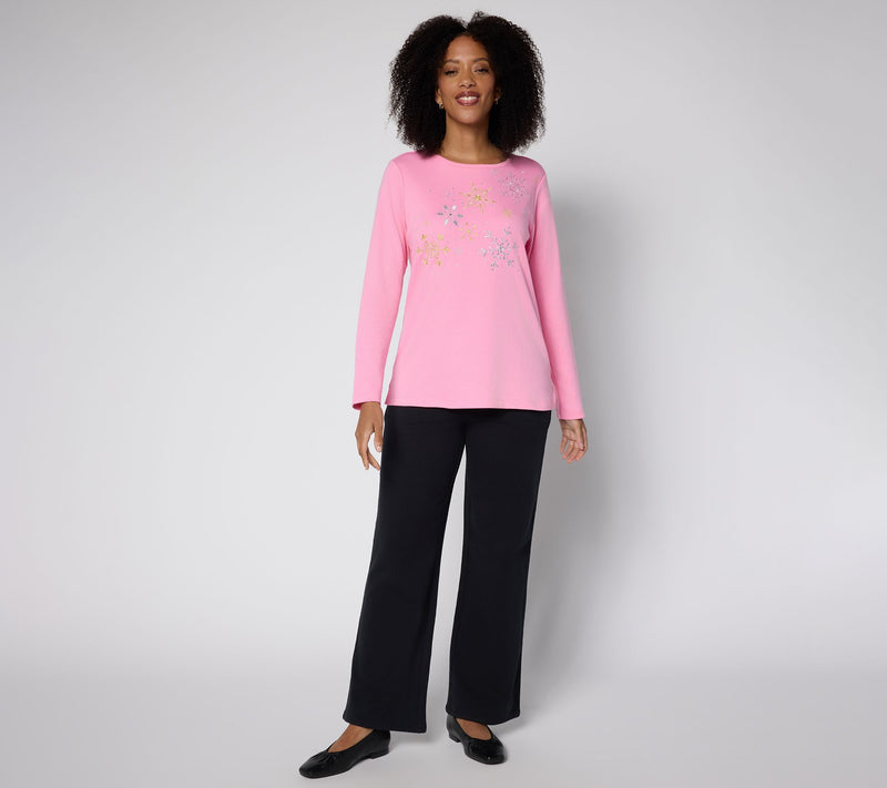 Quacker Factory Blizzard Long Sleeves Top — View 5
