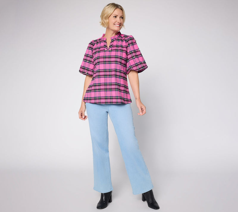 Belle by Kim Gravel Regular TripleLuxe Denim Pearl Jean — View 5