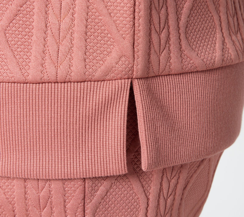 Belle by Kim Gravel Cable Chic Crewneck — View 6