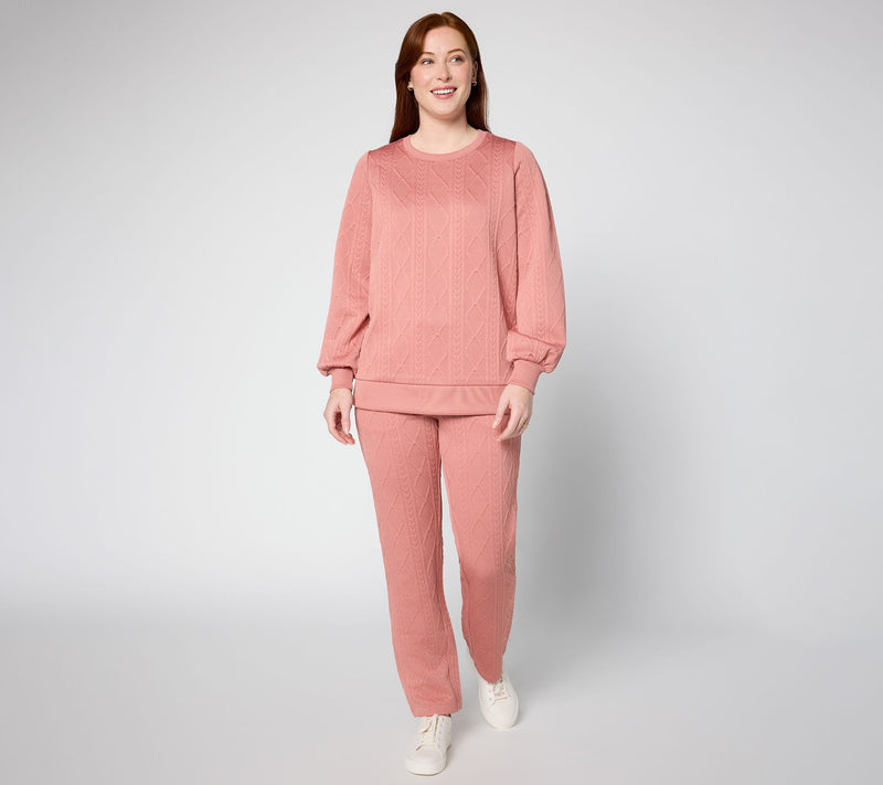 Belle by Kim Gravel Regular Cable Chic Straight Pant — View 5