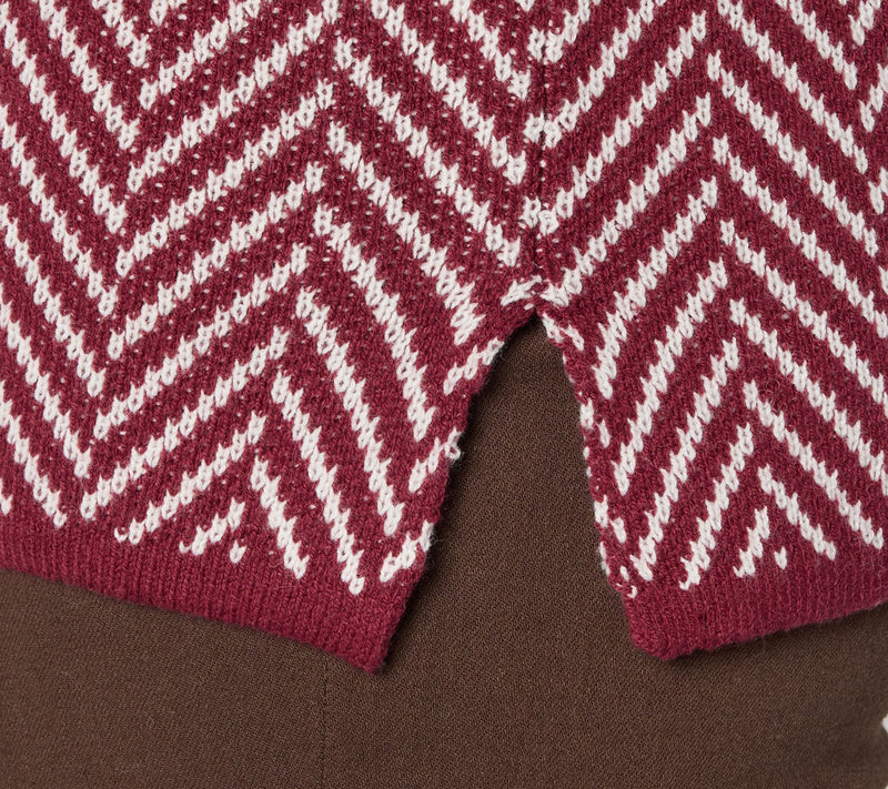Belle by Kim Gravel Herringbone Colorblock Turtleneck — View 6