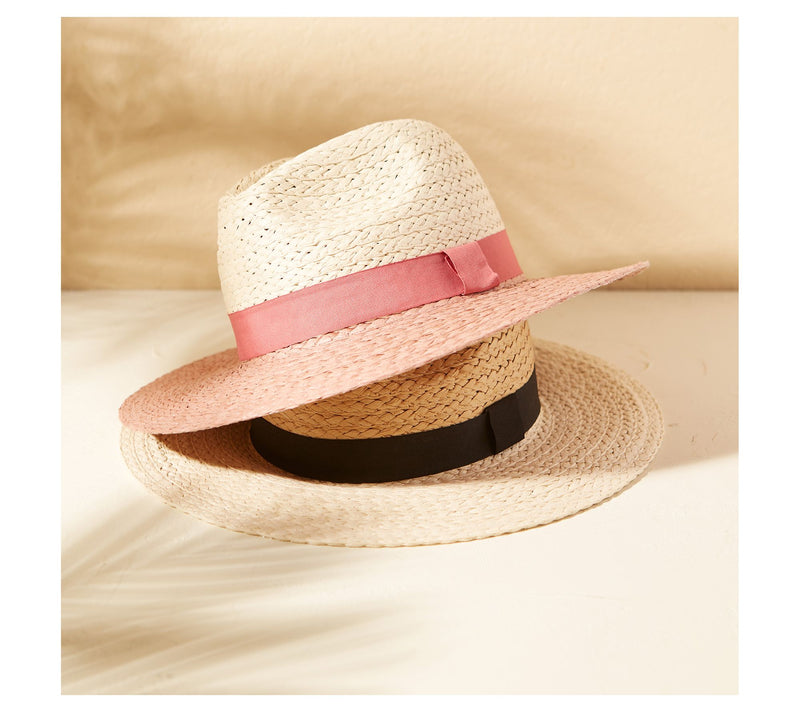 Hadley Wren Woven Colorblock Panama Hat — View 6