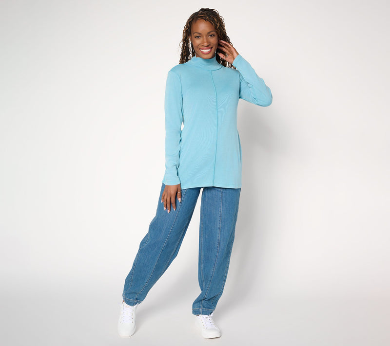 LOGO Principles by Lori Goldstein Long Sleeve Turtleneck Top — View 5