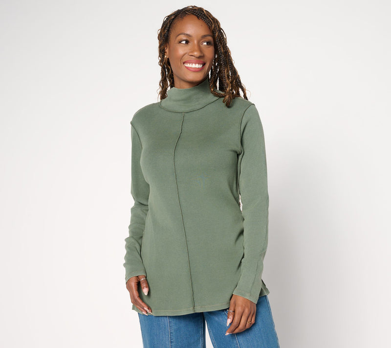 LOGO Principles by Lori Goldstein Long Sleeve Turtleneck Top — View 13